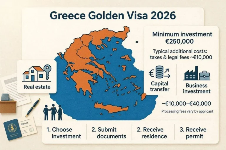 Greece Golden Visa 2026: Requirements, Investment Options, Costs & How to Apply