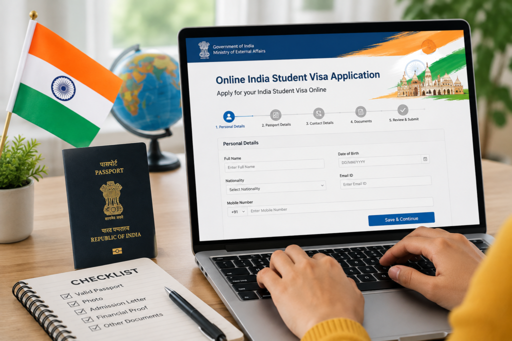 Submit Your Online India Student Visa Application)