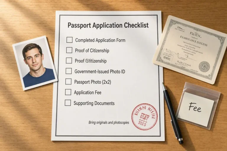 Passport Application Checklist: