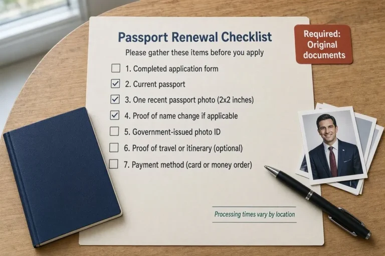 Passport Renewal Checklist