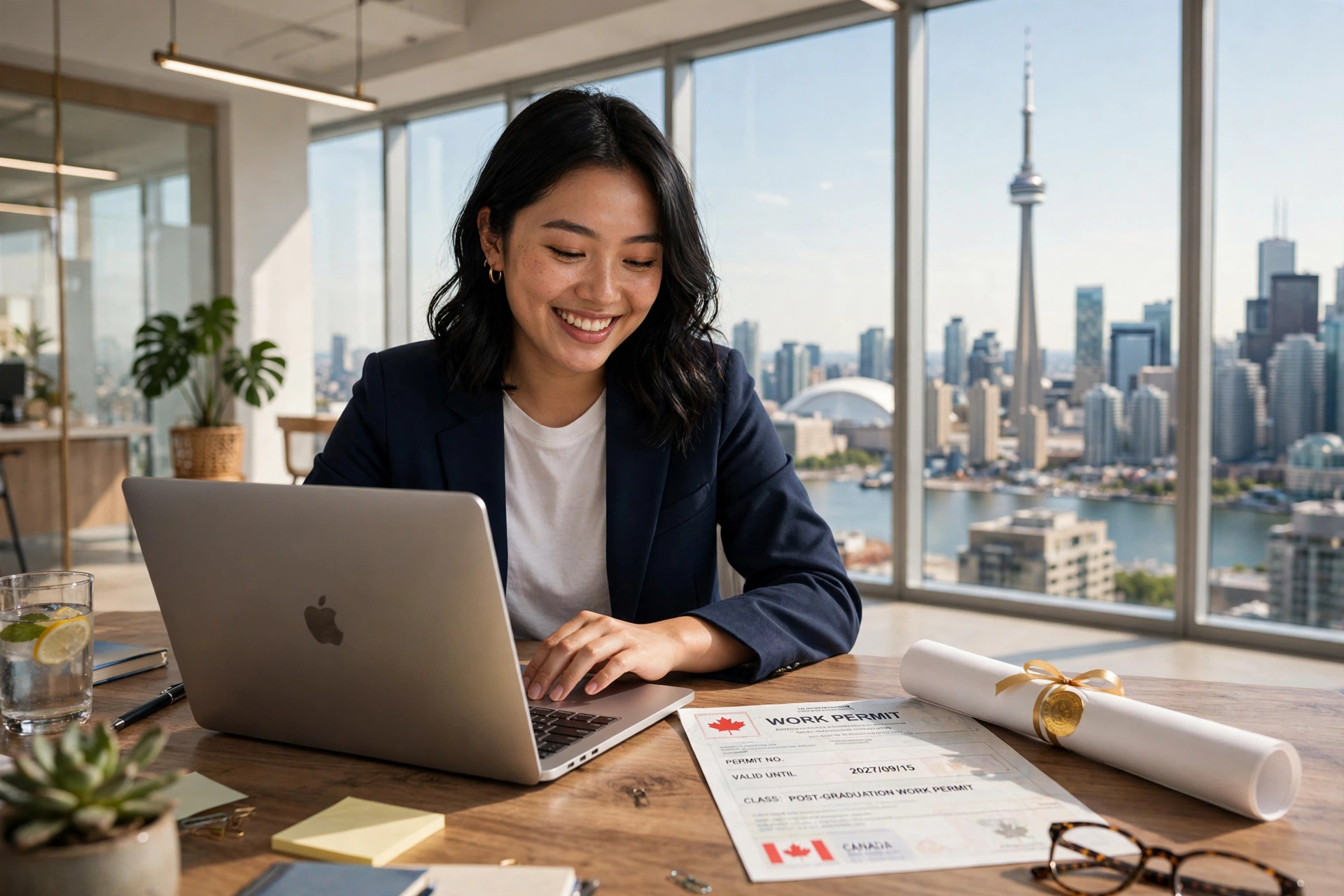 Graduate working in Toronto on an open LMIA-exempt work permit such as the PGWP