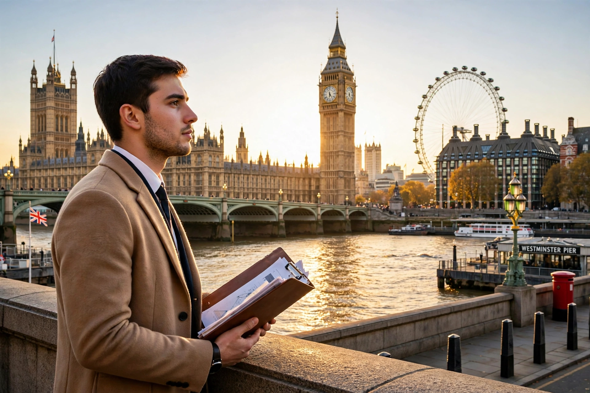 London skyline with Big Ben, representing UK work visa types for foreign workers