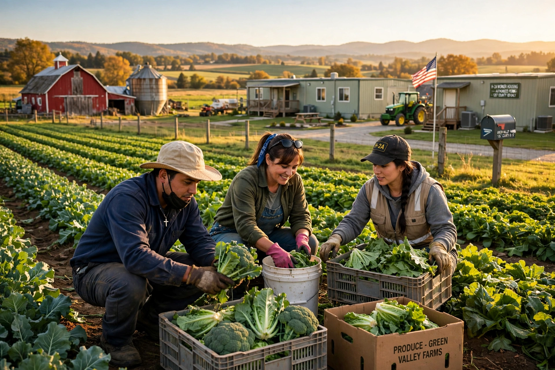 Seasonal agricultural workers in the United States on the H-2A temporary worker visa